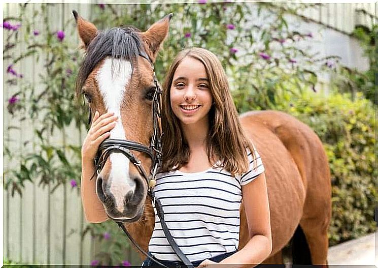 Animal therapy in adolescence