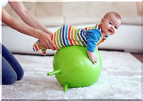 baby on pilates ball