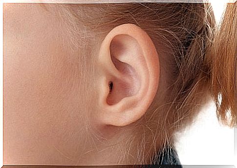 child's ear