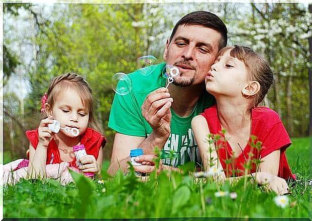 father and daughters