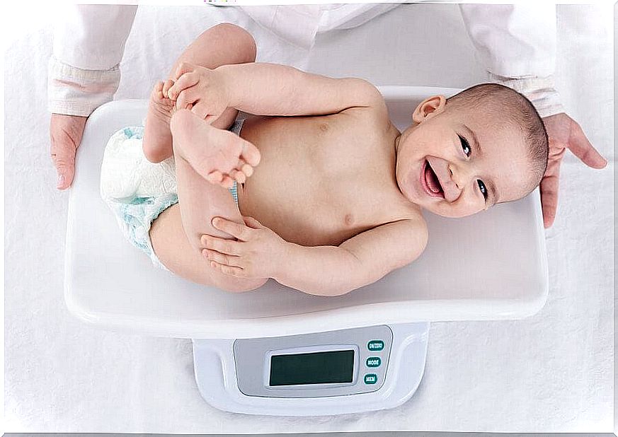 Weight gain in babies during the first year of life